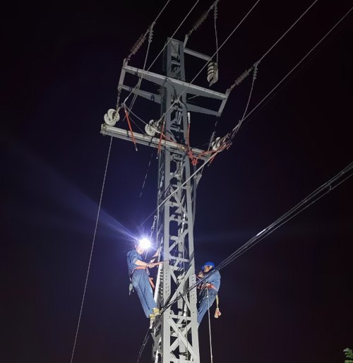 通過供電部分連夜搶修，快速康復(fù)了供電